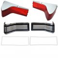 1965 Pontiac GTO/LeMans/Tempest TAIL LAMP LENS & BEZEL KIT (INCLUDES LH & RH TAIL LAMP LENSES, LH & RH TAIL LAMP BEZELS & 1 SET OF GASKETS) | XL9999G