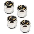 1980 Pontiac Firebird/TransAm STAINLESS SNOWFLAKE CENTER CAP AND GOLD BIRD EMBLEM REPLACEMENT INSERT GM 527077 - SET OF 4 | WT5524F
