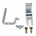 1964 Oldsmobile Cutlass/442/F85 BUMPER JACK HOLD DOWN BRACKET KIT (2 PIECE BRACKET AND WING NUT) - RARE, HARD TO FIND PART HAS BEEN REPRODUCED BY THE PARTS PLACE. THIS IS THE FACTORY OEM BRACKET THAT BOLTS TO THE TRUNK FLOOR AND LATCHES DOWN THE JACK ASSEMBLY. A NICE LITTLE ADDITION TO YOUR RESTORATION | TR9579T