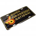 1978 Buick Skylark/GS/Regal/GN ACCESSORY LICENSE PLATE (BLACK BACKGROUND WITH BUICK GRAND NATIONAL IN GOLD) | BK9871S