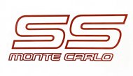 1987 Chevrolet Monte Carlo SS DOOR DECAL LIGHT RED | DC1580M