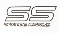 1988 Chevrolet Monte Carlo SS DOOR DECAL DARK GRAY | DC1583M