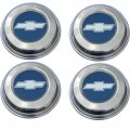 1971 Chevrolet El Camino SS WHEEL CAP (BLUE WITH BOWTIE) - SET OF 4 FOR THE 5 SPOKE MAGNESIUM WHEEL WITH SNAP ON STYLE CAP. THIS CAP FEATURES A BLUE INSERT WITH SILVER RAISED BOWTIE JUST LIKE ORIGINAL - SET OF 4 | WT8514Z