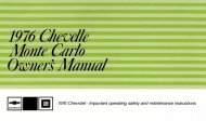 1976 Chevrolet Monte Carlo MONTE CARLO OWNERS MANUAL | BK1075C