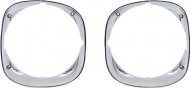 1976 Pontiac Firebird/TransAm HEADLAMP BEZELS (CHROME) - PR GM 492667 & 492666 | GH10429F