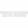 1982 Chevrolet El Camino LOWER BODY SIDE MOLDING SET IN BRIGHT ALUMINUM - 6 PC WITH CLIPS | XP10477E