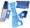 1968 Buick Skylark/GS/Regal/GN REPAIR KIT LH SIDE - 4 PIECE KIT - REPAIRS THE SHEET METAL WHERE THE CORE SUPPORT MEETS THE INNER FENDER. MUST BE WELDED | BP10495S
