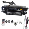 1971 Chevrolet El Camino AM/FM FACTORY LOOK ORANGE DOT RADIO WITH DIGITAL DISPLAY (INCLUDES ORIGINAL STYLE KNOBS - INNER KNOBS ARE FOR 1970-1972 SWEEP STYLE DASH ONLY - WILL NEED TO PURCHASE DIFFERENT INNER KNOBS TO WORK WITH ROUND GAUGE SS DASH) | RD10232C