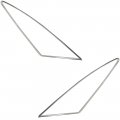 1976 Buick Skylark/GS/Regal/GN OPERA WINDOW MOLDINGS - LARGER, NON-FORMAL SIDE OPERA WINDOWS. DIMENSIONS ARE 34 3/4