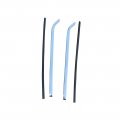 1967 Chevrolet Nova/Chevy II QUARTER WINDOW VERTICAL CHROME MOLDINGS (MOLDING THAT MOUNT TO FRONT EDGE OF GLASS AND HOLD SEAL) - PR | XP10810N