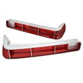 1971 Pontiac GTO/LeMans/Tempest TAIL LAMP LENSES WITH RIBS - PR | XL10910G