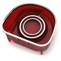 1968 Chevrolet Impala/Caprice/Bel Air LED TAIL LAMP LENS ASSEMBLY 2 CHROME CIRCLES WITH CHROME TRIM (IMPALA SS / CAPRICE)  EA | XL11081P
