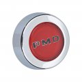 1977 Pontiac Grand Prix 69-UP RED PMD CENTER CAPS (RED BACKGROUND WITH BLACK WRITING) SNAP ON REPRODUCTION - EA | WT11257Z