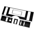 1985 Buick Skylark/GS/Regal/GN GRAND NATIONAL BLACK DASH APPLIQUE 5 PIECE KIT (INCLUDES LH PANEL WITH TWILIGHT SENTINAL AND RH PANEL WITH REAR DEFOG AND MIRROR) | IN12511S