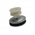 1976 Chevrolet Impala/Caprice/Bel Air QUARTER WINDOW ROLLER ASSEMBLY ON GLASS (CONV. ONLY) DOES ONE SIDE - EA | GL12611P