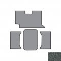 1961 Chevrolet Impala/Caprice/Bel Air TRUNK MAT - RUBBER GRAY CROWSFOOT (CONVERTIBLE) | TR12641P