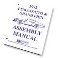1972 Pontiac GTO/LeMans/Tempest FACTORY ASSEMBLY MANUAL | BK12732G