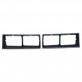 1986 Oldsmobile Cutlass/442/F85 HEADLAMP BEZELS (BLACK WITH CHROME EDGE - FIT 84 HURST OLDS & 85-86 442) - PAIR | GH12792T