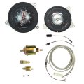 1972 Oldsmobile Cutlass/442/F85 RALLY PACK GAUGE SET (INCLUDES TACH & CLOCK ASSEMBLY AND RALLY GAUGE POD WITH FUEL, TEMP AND OIL GAUGE)* WITH INSTALLATION KIT | IN12874T