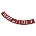 1987 Chevrolet El Camino DIECAST METAL AIR CLEANER EMBLEM TURBO-JET 425HP GM # 3874914 | EM15397C