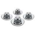 1977 Chevrolet Monte Carlo RALLY WHEEL CAP & DISH SET (GENERAL MOTORS CORPORATION IMPRINTED IN CAPS) METAL - 4 PIECES | WT3351C