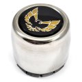 1980 Pontiac Firebird/TransAm STAINLESS SNOWFLAKE CENTER CAP WITH 1 GOLD BIRD EMBLEM REPLACEMENT INSERT GM 527077 | WT80817F