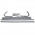 1971 Ford Misc WINDOW CHANNEL INNER & OUTER WEATHERSTRIP FELT SEALS 8 PCS (HARDTOP) (LINCOLN MARK 3 2 DR) LN107 | WS80972B