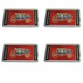 1965 Pontiac Full Size DELUXE CHROME SEAT BELT BUCKLE RED STAGECOACH FOIL DECAL - SET OF 4 | IN6083Z