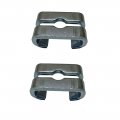 1975 Pontiac GTO/LeMans/Tempest OEM CENTER TO REAR SILVER BRAKE CONNECTOR (FITS 64-70 TEMPEST, 64-73 GTO, 64-77 LEMANS) - SET OF 2 (3002) | BR1468Z