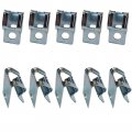1969 Cadillac Cars 3/8'' X 1/4'' R CLIP FOR METAL LINES W/ SLOT - SET OF 10 (SILVER ZINC) | HB96567Z