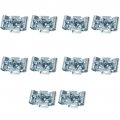 1969 Cadillac Cars 1/4'' X 3/16'' DOUBLE SIDED PUSH IN CLIP - SET OF 10 (SILVER ZINC) | HB96568Z