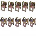 1969 Cadillac Cars 3/8'' X 1/4'' R CLIP FOR METAL LINES W/ TAB - SET OF 10 (GOLD CADMIUM) | HB96571Z
