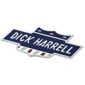 1969 Chevrolet Nova/Chevy II NEW DICK HARRELL EMBLEM (RED, WHITE AND BLUE, DICK HARRELL IN CHROME WITH CHROME EDGE) - EA | EM2388C