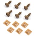 1983 Pontiac Firebird/TransAm REAR HATCH INTERIOR TRIM SCREW AND NUT SET (LIGHT SADDLE) - 12 PCS | TR3148F