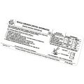 1972 Chevrolet Impala/Caprice/Bel Air 454-4V AT/MT EMISSION DECAL US LZ6271020 EACH | DC0585