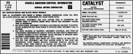 1980 Chevrolet Monte Carlo 5.0 & 305-4V AT EMISSION DECAL US (DC1037) | DC1037