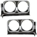 1970 Buick Skylark/GS/Regal/GN HEADLAMP BEZELS, LH AND RH; PAIR | GH1100S