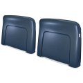 1971 Chevrolet Impala/Caprice/Bel Air PLASTIC BUCKET SEAT BACKS - INJECTION MOLDED WITH MOLDED CHROME (FITS 68 ALL & 69-72 RECLINING SEATS ONLY) MEDIUM BLUE - PR | IN4390Z