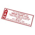 1979 Chevrolet Impala/Caprice/Bel Air CAUTION COOLING / FAN DECAL (DC0471) | DC2474C