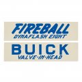 1948 Buick Full Size & Riviera DYNAFLASH 8 VALVE IN HEAD FIREBALL VALVE COVER DECAL (DB0027) | DC0027I