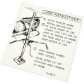 1959 Oldsmobile Full Size JACK INSTRUCTION DECAL # 575975 (D00023) | DC0023W