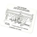 1967 Oldsmobile Full Size B-BODY TIRE STOWAGE SEDAN DECAL # 397159 (D00173) | DC00173Z
