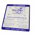 1967 Pontiac Full Size JACK STOWAGE DECAL (DT0012) | DT0012