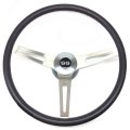 1978 Chevrolet Corvette ''SS'' SPECIAL 3 SPOKE 15'' DIAMETER CUSHION GRIP STEERING WHEEL (BLACK) - INCLUDES HUB, HARDWARE, HORN CONTACT AND SS CAP | ST1112C