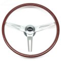 1978 Chevrolet Corvette 3 SPOKE ROSEWOOD STYLE STEERING WHEEL KIT 15 AUTHENTIC SIMULATED WOOD GRIP W/ SPECIAL SS CENTER CAP | ST1115C