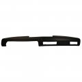 1973 Mopar Dodge/Chrysler/Plymouth OEM VINYL COVERED DASH PAD W/ CORRECT MADRID GRAIN - BLACK (DODGE CHARGER / ROADRUNNER / SATELLITE) | IN7174J