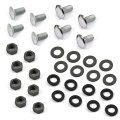 1970 Chevrolet Chevelle/Malibu CORRECT BUMPER BOLT KIT FRONT ONLY (4 STAINLESS CAPPED CARRIAGE BOLTS, 4 ZINC CARRIAGE BOLTS, 8 FLAT WASHERS, 8 LOCK WASHERS AND 8 HEX NUTS) - EA | BP1550C