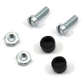 1972 Chevrolet El Camino COWL INDUCTION HOOD DOOR STOPPER SET (SLOTTED SCREWS, NUTS AND RUBBER STOPPERS) - EA | CW1878V