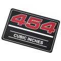 1948 Chevrolet Full Size up to 1957 CHEVROLET 454 CUBIC INCH VALVE COVER METAL INSERT DECAL GM # 12393652 | DC2614Z