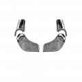 1986 Oldsmobile Cutlass/442/F85 SEAT HINGE COVER SETS W/ RECLINING BUCKET SEAT 4 PIECE LEFT HAND- CHROME GM 20094717 / 3071361 | IN2164T